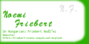 noemi friebert business card